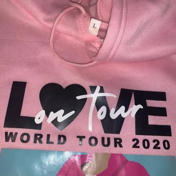 Sweaters Harry Styles Love On Tour Pink Hoodie Large Poshmark